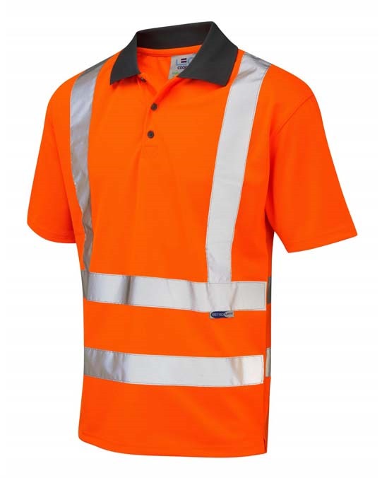 LEO WORKWEAR ROCKHAM ISO 20471 Cl 2 Coolviz Polo Shirt